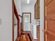 Functional laundry room with washer, dryer, and overhead cabinets at 4131 Gunter Lake Rd., Galivants Ferry, SC 29544