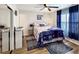 Cozy bedroom with nautical-themed decor, complete with soft rugs and a closet with a sliding door at 4477 Little River Inn Ln. # 1802, Little River, SC 29566
