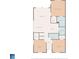 Simplified floor plan highlighting the layout of bedrooms, baths, kitchen, and living spaces at 4924 Pond Shoals Ct. # 201, Myrtle Beach, SC 29579