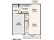 Main level floor plan featuring a kitchen, great room, dining room, half bath, laundry, and an attached one-car garage at 495 Sw Hewett Landing Dr., Supply, SC 28462