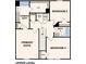 Upper level floor plan showcasing the primary suite with walk-in closet, two additional bedrooms and two bathrooms at 495 Sw Hewett Landing Dr., Supply, SC 28462