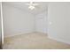 Light and airy bedroom with neutral carpet, a ceiling fan, and closet at 50 Turning Stone Blvd. # 7, Murrells Inlet, SC 29576