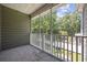 View of the screened porch and the trees beyond at 50 Turning Stone Blvd. # 7, Murrells Inlet, SC 29576