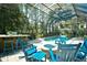 Enclosed pool area featuring a pool, fire pit, bar, and plenty of lounge chairs at 5718 Herring Gull Circle, North Myrtle Beach, SC 29582