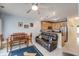 Comfortable living and dining area with an open kitchen, great for entertaining at 702 Beach Walk Pl. # 702, Myrtle Beach, SC 29577