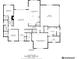 Floorplan showing the layout of the first floor at 769 Country Club Dr., Pawleys Island, SC 29585