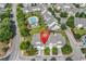 Community aerial view showcasing a pool and clubhouse and well manicured landscaping at 101 Culpepper Way # 1006, Myrtle Beach, SC 29579