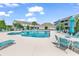 Inviting community pool area with comfortable seating, umbrellas, and beautiful views, ideal for relaxation at 101 Culpepper Way # 1006, Myrtle Beach, SC 29579