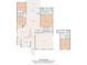 Detailed floor plan showing the layout of rooms, including bedrooms, living area, kitchen, and bathrooms at 1025 Limpkin Dr., Conway, SC 29526