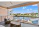 Relaxing balcony featuring a view of the serene community canal at 109 Serenity Point Dr., Little River, SC 29566