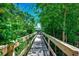 Scenic boardwalk surrounded by lush greenery, creating a tranquil pathway through nature at 112 Blue Gull Dr., Conway, SC 29526
