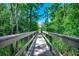 Scenic boardwalk leading to property, surrounded by lush greenery and a bright blue sky at 112 Blue Gull Dr., Conway, SC 29526