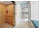 Hallway with elevator and a laundry room, offering convenience and accessibility throughout the home at 113 Trotter Trail, Georgetown, SC 29440