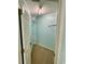 This walk-in closet provides efficient storage with shelves and hanging rods to maximize organization at 118 Retreat Pl., Little River, SC 29566