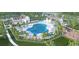 Community resort-style pool surrounded by lush landscaping and lounge areas at 1741 Tryon Dr, Myrtle Beach, SC 29588