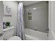 Cozy bathroom featuring shower-tub combo and decor at 2001 S Ocean Blvd. # 721, Myrtle Beach, SC 29577