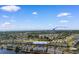 This aerial view shows 210 Double Eagle Dr in relation to the community and Surfside Beach at 210 Double Eagle Dr. # B-2, Surfside Beach, SC 29575