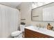 This bathroom features a modern vanity, sleek fixtures, and a stylish mirror at 210 Double Eagle Dr. # B-2, Surfside Beach, SC 29575