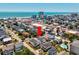 Stunning aerial view of the neighborhood with city skyline and ocean in the background at 2405 Duffy St., North Myrtle Beach, SC 29582