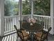 Cozy screened porch with seating, perfect for enjoying the outdoors bug-free at 251 Egret Run Ln. # 1122, Pawleys Island, SC 29585