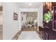 Inviting foyer with stylish decor, setting a welcoming tone to the rest of the house's interior at 364 Palm Lakes Blvd., Little River, SC 29566