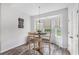 Charming breakfast nook with a bay window and barstool seating at 364 Palm Lakes Blvd., Little River, SC 29566