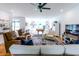 Bright open-concept living space with a pool table and comfortable seating arrangements at 3718 Highway 931, Conway, SC 29526