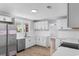 Fully renovated kitchen featuring stainless steel appliances and ample lighting at 401 S Nichols St., Nichols, SC 29581