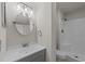Clean bathroom with a modern sink and shower at 415 Ocean Creek Dr. # 2388, Myrtle Beach, SC 29572