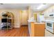Kitchen featuring wood floors, and white appliances at 4280 Santolina Way # C, Murrells Inlet, SC 29576
