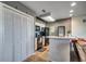 Efficient kitchen with a breakfast bar, black appliances, and ample cabinet space at 4486 Little River Inn Ln. # 2106, Little River, SC 29566