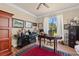 Home office featuring a wooden desk, shelving, and bright windows at 4826 Keel Ct., Myrtle Beach, SC 29579