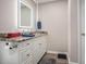 Bathroom featuring a granite countertop and white cabinets and drawers at 4853 Meadowsweet Dr. # 1805, Myrtle Beach, SC 29579