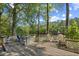 Spacious deck with views of the river, featuring comfortable seating areas and decorative accents at 515 River Rd., Conway, SC 29526