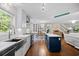 Beautiful kitchen features an island, stainless steel appliances, and an open layout at 515 River Rd., Conway, SC 29526