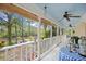 Covered porch with view of the water at 515 River Rd., Conway, SC 29526