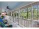 Spacious covered porch overlooking waterway at 515 River Rd., Conway, SC 29526