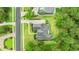 Aerial shot of the home showcasing professional landscaping and neighborhood at 528 Chamberlin Rd., Myrtle Beach, SC 29588