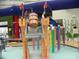 Indoor water park with water features, a barrel dump, and colorful parrot decorations at 5300 N Ocean Blvd. # 306, Myrtle Beach, SC 29577