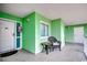 Inviting hallway featuring decorative elements, a seating area, and entry doors at 5310 N Ocean Blvd. # 10B, North Myrtle Beach, SC 29582