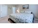 Bedroom featuring neutral paint and carpet with a door leading to another room at 601 N Hillside Dr. # 4434, North Myrtle Beach, SC 29582