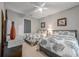 Spacious bedroom with two beds and gray accents at 601 N Hillside Dr. # 4434, North Myrtle Beach, SC 29582