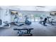 Bright fitness center featuring modern cardio equipment and weight machines for residents at 601 N Hillside Dr. # 4434, North Myrtle Beach, SC 29582