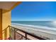 Breathtaking ocean view from the balcony overlooking a sandy beach at 6900 N Ocean Blvd. # 1041, Myrtle Beach, SC 29577