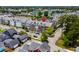 Wide aerial shot of a well-planned residential community with townhouses at 861 Murray Ave., Myrtle Beach, SC 29577