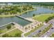 Stunning aerial view of the community featuring a beautiful lake and green landscape at 861 Murray Ave., Myrtle Beach, SC 29577