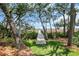 Beautiful walkway path surrounded by trees and greenery at 92 High Hammock Way, Pawleys Island, SC 29585
