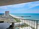 Expansive ocean view from the condo's balcony with outdoor seating for relaxing and enjoying the scenery at 9650 Shore Dr. # 2207, Myrtle Beach, SC 29572