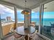 Cozy breakfast nook with a round table and amazing ocean views at 9650 Shore Dr. # 2207, Myrtle Beach, SC 29572