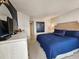 Bedroom featuring a decorative woven headboard and blue color palette at 9650 Shore Dr. # 2207, Myrtle Beach, SC 29572